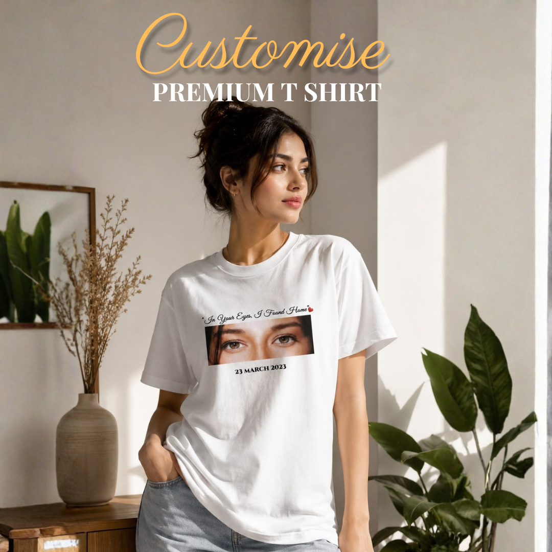 Customise T-Shirt - Premium Fabric - Open Parcel Before Payment
